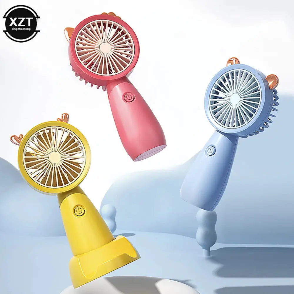USB Mini Handheld Fan Outdoor Mini Creative Desktop Office Mute Charging Portable Handheld Fan by All Mart Bristol Ltd