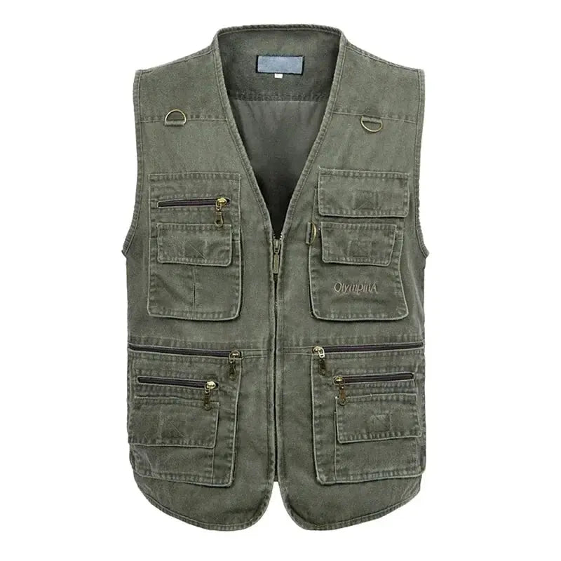 8XL 9XL 10XL New Male Casual Summer Big Size Cotton Sleeveless Vest With Many 16 Pockets Men Multi Pocket Photograph Waistcoat by All Mart Bristol Ltd