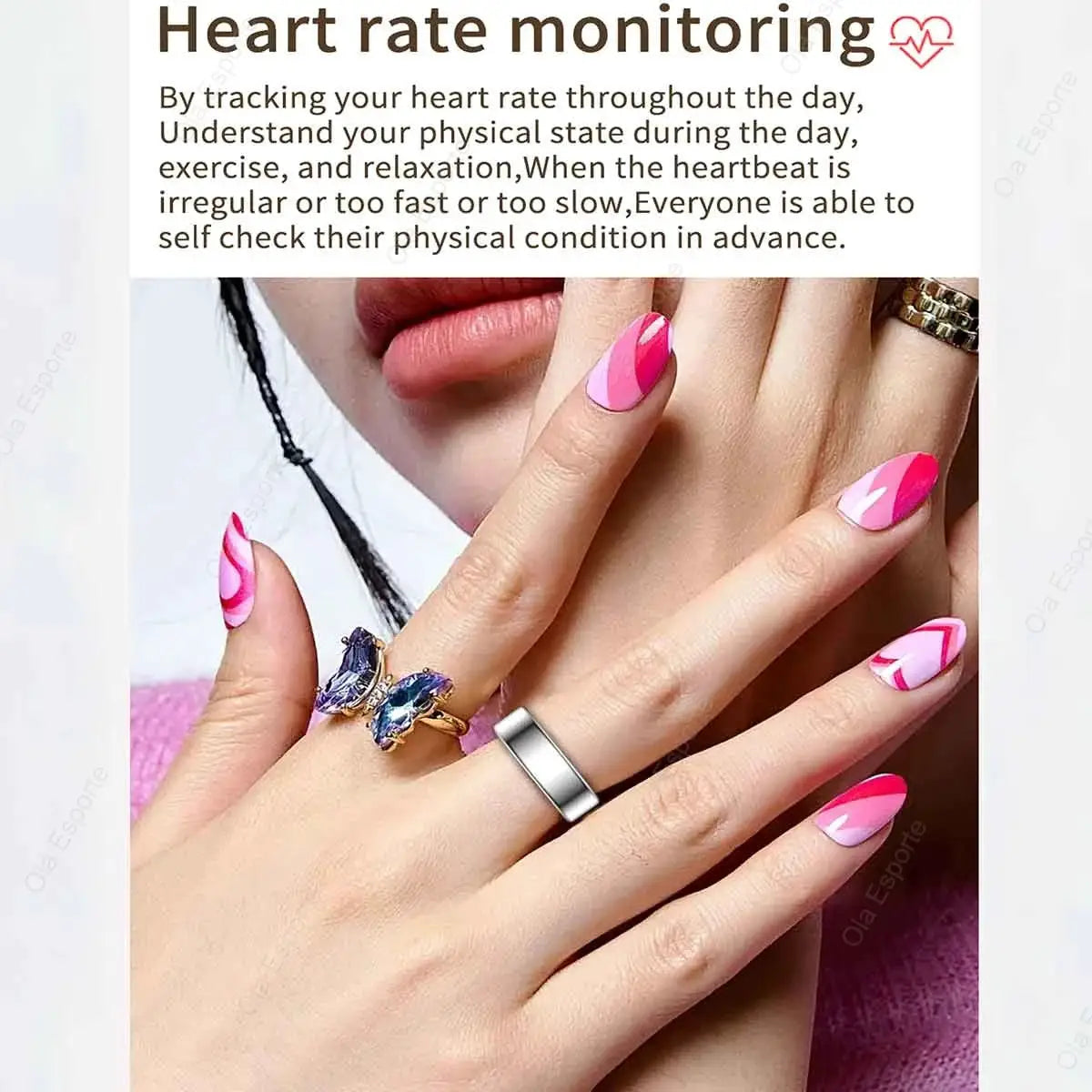 2026 New Smart Ring Men Women, Heart Rate Blood Oxygen and Sleep Monitor Smartring IP68 & 5ATM Waterproof, Multi-sport Mode Ring by All Mart Bristol Ltd