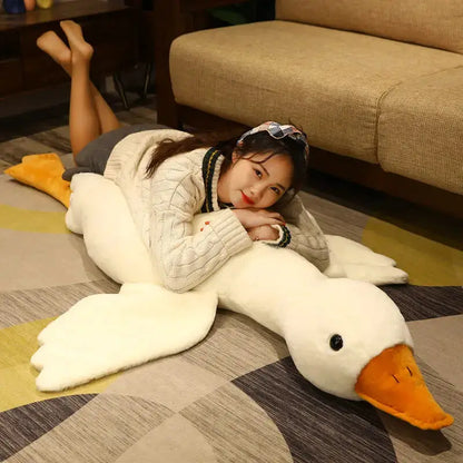 50-190cm Giant Goose Plush Toys Soft Stuffed Boba Duck Sleep Pillows Cute Animal Big Goosey Floor Mat Dolls Girl Christmas Gifts by All Mart Bristol Ltd