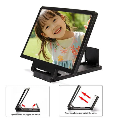 Screen Magnifier HD Screen Magnifying Glass Eye Protection Lightweight Portable Screen Enlarge Magnifier Phone Holder by All Mart Bristol Ltd