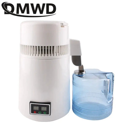 DMWD Pure Water Distiller 4L Dental Distilled Water Machine Filter Stainless Steel Electric Distillation Purifier Jug 110V 220V by All Mart Bristol Ltd