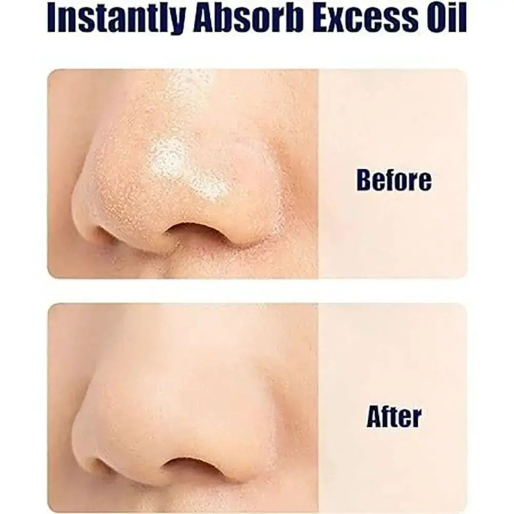 100PCS Fragrance Facial Oil Absorbing Paper Natural Green Tea Bamboo Charcoal Oil Blotting Paper Portable Facial Absorbent Paper by All Mart Bristol Ltd