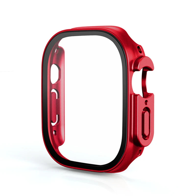 Glass+case For Apple Watch Ultra 49mm PC Bumper+Screen Protector Tempered luxury box Cover for apple watch ultra 2 Accessories by All Mart Bristol Ltd