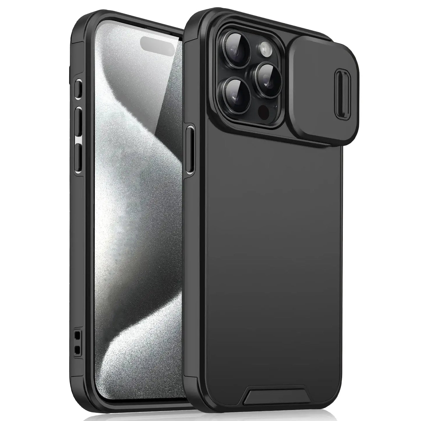 Shockproof Case For iPhone 15 14 13 12 11 16 17 Pro Max 15 Plus 16E Cover Slide Camera Protective Cases For iPhone 17 Air 17Pro by All Mart Bristol Ltd