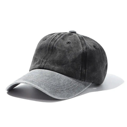 Fashion WASHED DENIM Baseball Cap Men Women Distressed Faded Caps Sunscreen Hats Adjustable Baseball Hats Outdoor Sports Hats by All Mart Bristol Ltd