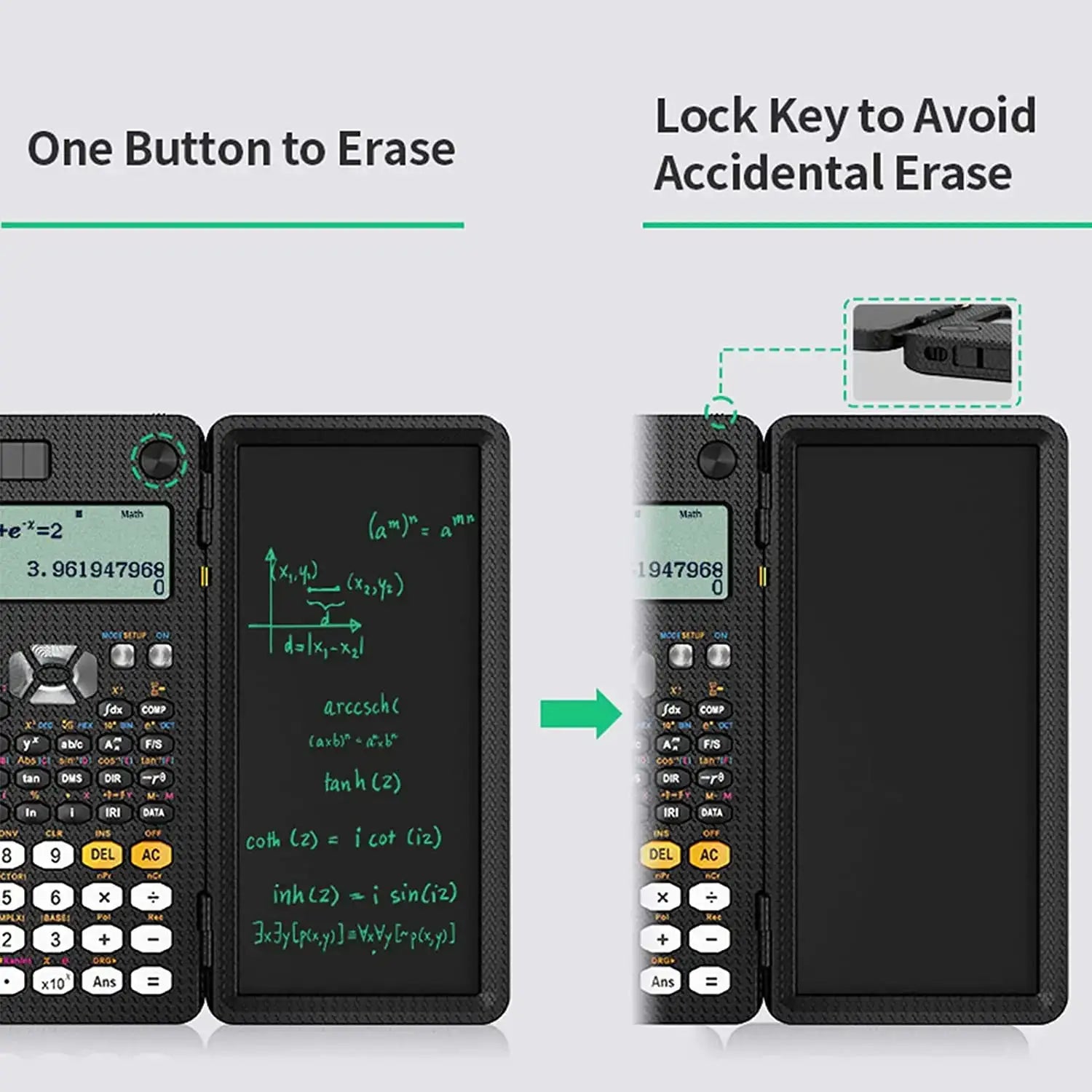 Solar Scientific Calculator with LCD Notepad 417 Functions Professional Portable Foldable Calculator for Students Upgraded 991ES by All Mart Bristol Ltd