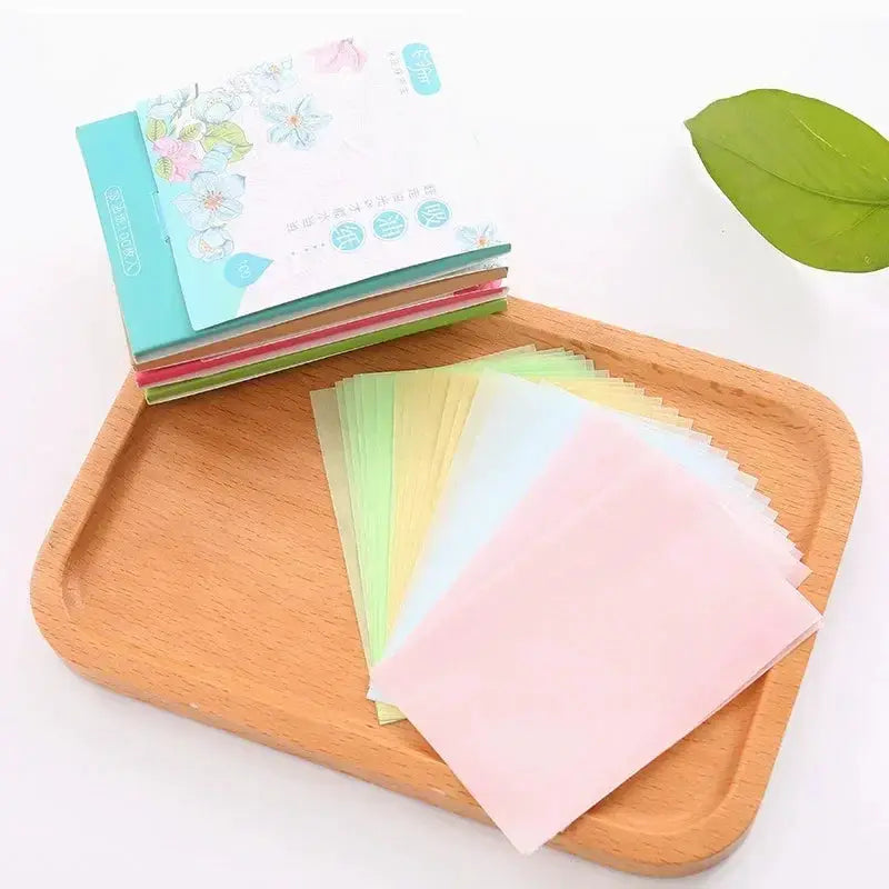 100Pcs/box Face Oil Blotting Paper Protable Matting Face Wipes Facial Cleanser Oil Control Oil-absorbing Face Cleaning Tools New by All Mart Bristol Ltd