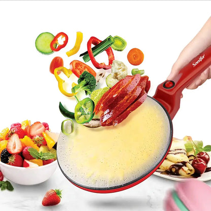 Electric Crepe Maker Pizza Pancake Machine Non-Stick Griddle Baking Pan Cake Machine kitchen Appliance Cooking Tools Sonifer by All Mart Bristol Ltd
