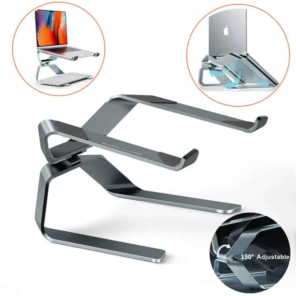 Laptop Stand Adjustable Aluminum Alloy Notebook Tablet Stand Up to 17.3 Inch Laptop Portable Fold Holder Cooling Bracket Support by All Mart Bristol Ltd