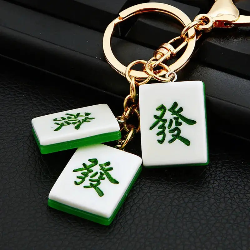 luxury keychains China Mahjong Car Keychain Key ring accessories keychains for women's keys by All Mart Bristol Ltd