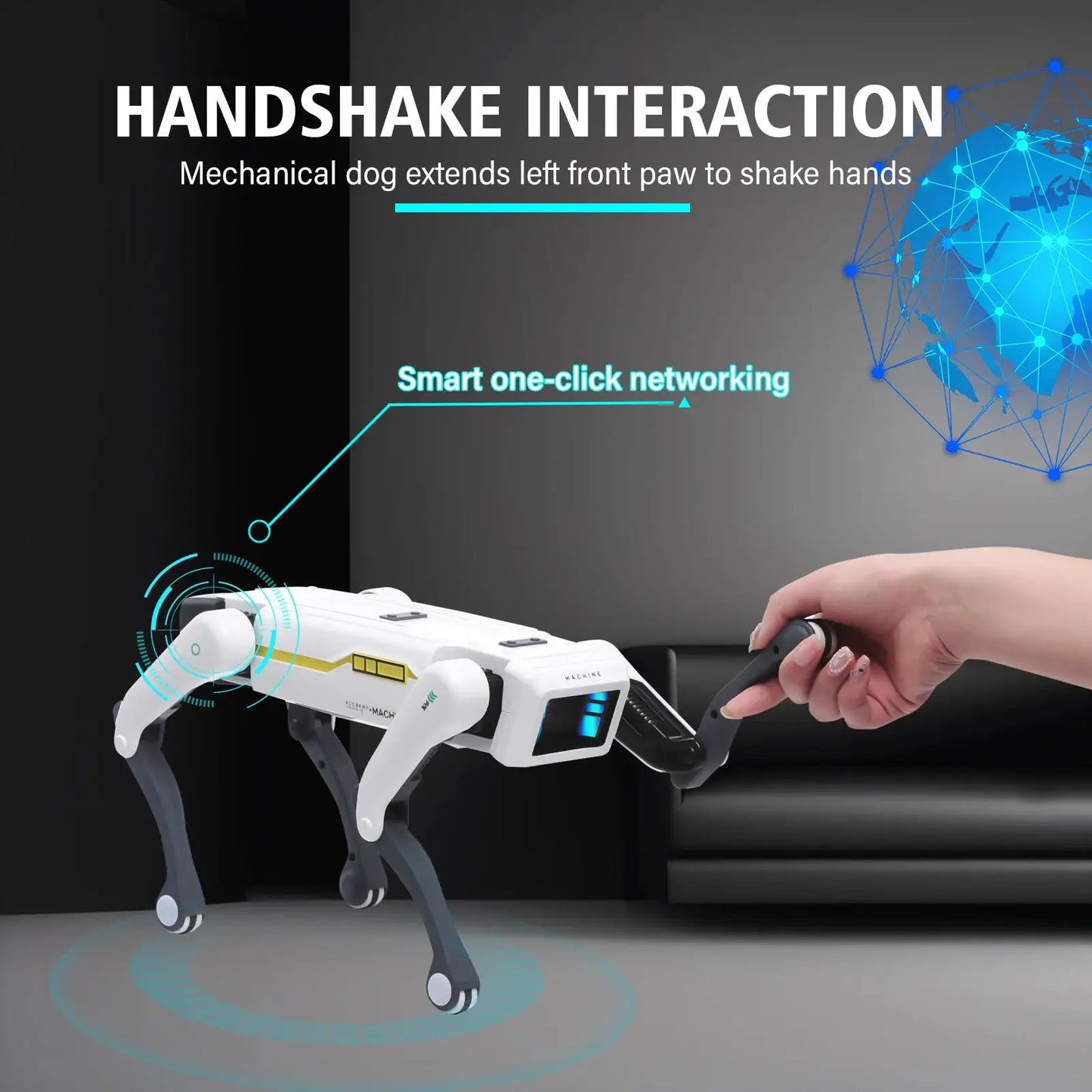 Intelligent AI RC Robot Dog Voice Dialogue APP Remote Control Programming Singing Dancing Machine Dog Kids Toys by All Mart Bristol Ltd