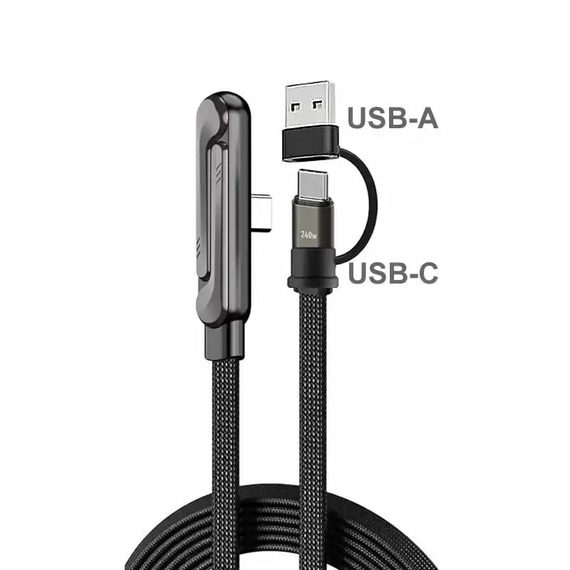 Sideways Phone Charger,Invisible Stand Charging Cable,Built In Phone Stand Charging Cord with Folding Phone Stand 2-in-1 Holder by All Mart Bristol Ltd