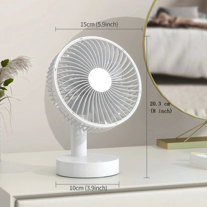 Mini USB Table Fan 4 Speeds Portable Desktop Table Cooling Fan Powered by USB Strong Wind Kipas USB Desk Fan by All Mart Bristol Ltd