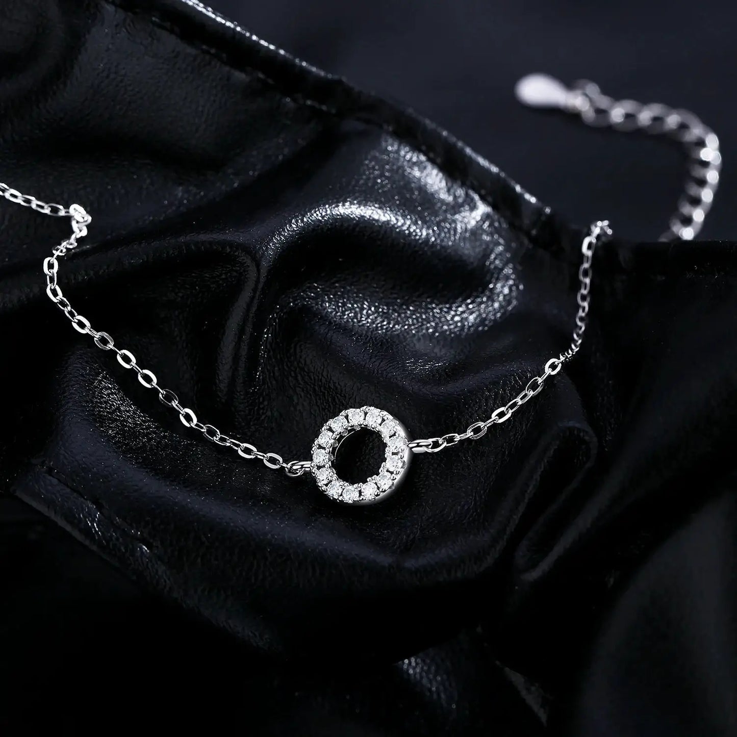 MODIAN D Color Moissanite Bracelet 925 Sterling Silver Fashion Hallow Out Round Link Chain Bracelet For Women Fine Jewelry Gifts by All Mart Bristol Ltd