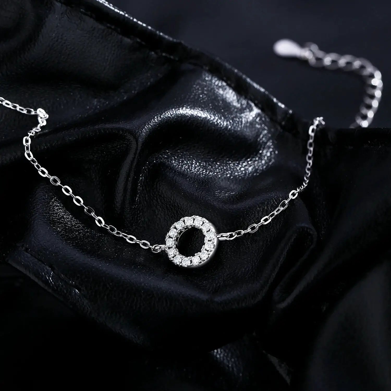 MODIAN D Color Moissanite Bracelet 925 Sterling Silver Fashion Hallow Out Round Link Chain Bracelet For Women Fine Jewelry Gifts by All Mart Bristol Ltd