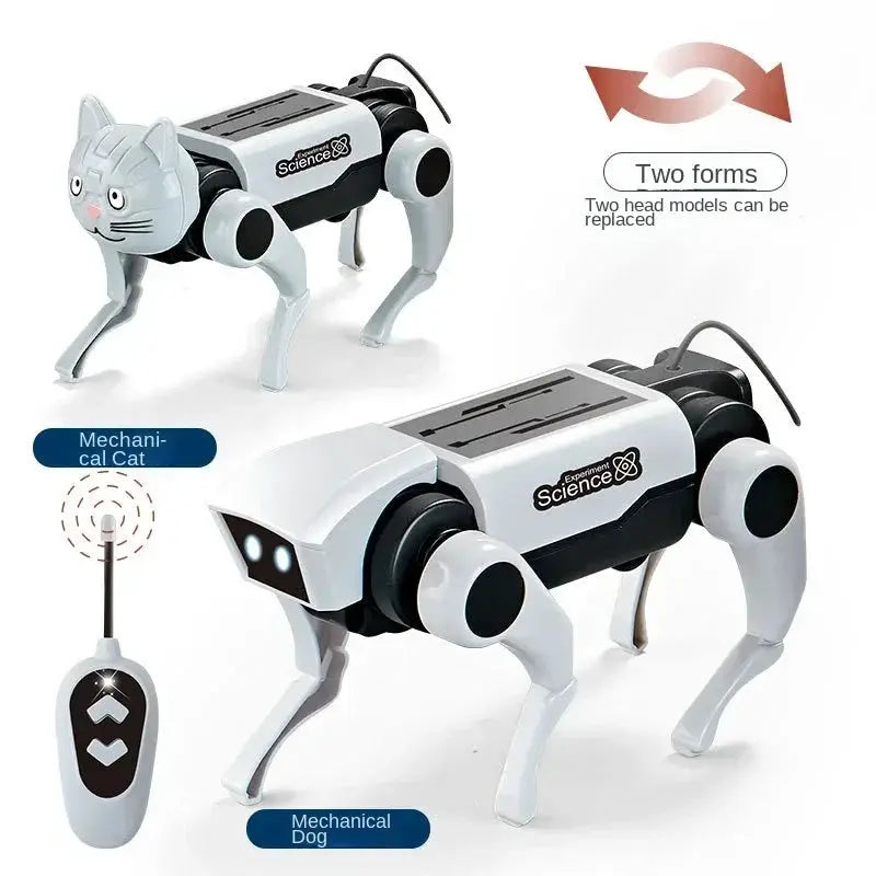 Rc Robot Children's Remote Control Mechanical Dog Toy Science Teaching Diy Assembling Model Electric Set Toys for Boys Kids Gift by All Mart Bristol Ltd