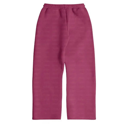American Fashion Solid Color Fleece Oversized Sweatshirt Men's Two-Piece Y2K Harajuku Hip-Hop Gothic Joker Slacks Jogging Pants by All Mart Bristol Ltd