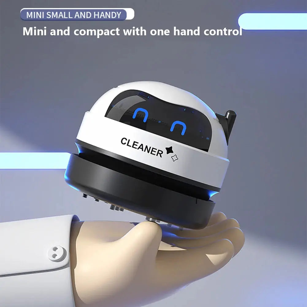 Smart Robot Vacuum Cleaner Desk Table Dust Vacuum Mini Car Vacuum Cleaner Detachable Nozzle Household Pet Hair Cleaning Tools by All Mart Bristol Ltd