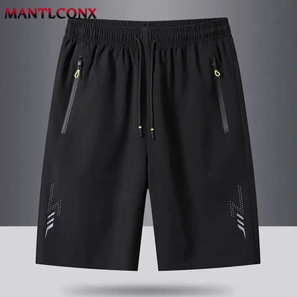Summer Men's Sport Shorts Cool Sportswear Running Shorts Casual Bottoms Gym Fitness Training Jogging Short Pants Men Black Gray by All Mart Bristol Ltd