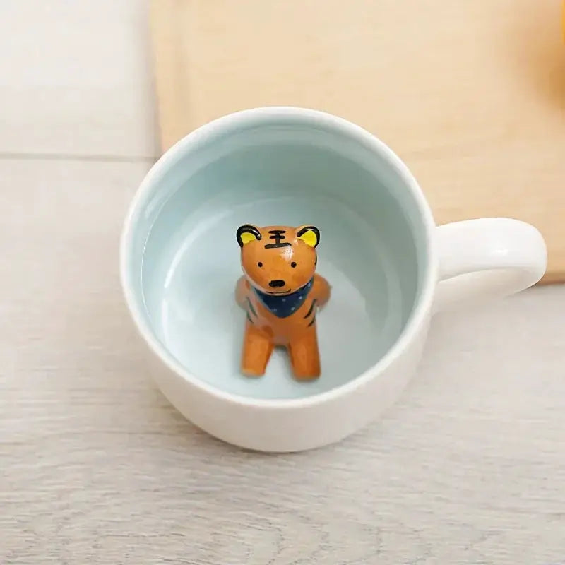 400ML Ceramic Mugs Creative Cute Cartoon Stereo Animal Milk Coffee Cups Couple Cups of Household Drinking Water Supplies by All Mart Bristol Ltd