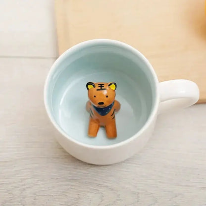 400ML Ceramic Mugs Creative Cute Cartoon Stereo Animal Milk Coffee Cups Couple Cups of Household Drinking Water Supplies by All Mart Bristol Ltd