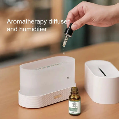 Kinscoter Aroma Diffuser Air Humidifier Ultrasonic Cool Mist Maker Fogger Led Essential Oil Flame Lamp Difusor by All Mart Bristol Ltd