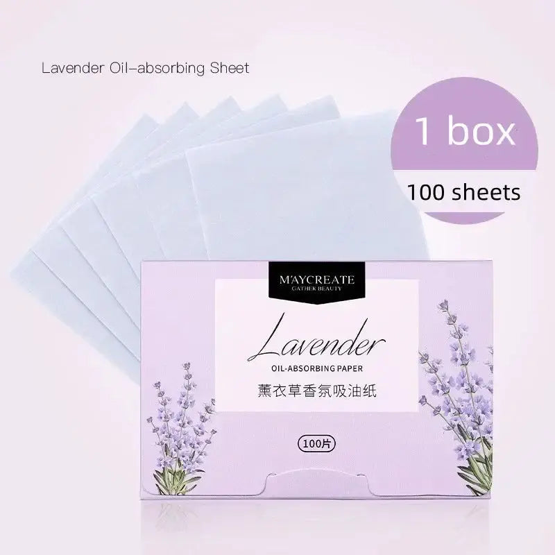 100 Pcs Portable Facial Absorbent Paper Oil Control Wipes Green Tea Sheet Oily Face Blotting Matting Tissue Makeup Facial Clean by All Mart Bristol Ltd