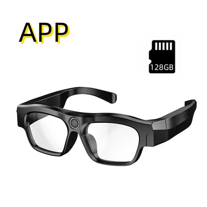 Video glasses with APP application, 4K high-definition wifi glasses recorder, mini sports glasses camera, polarized sunglasses by All Mart Bristol Ltd