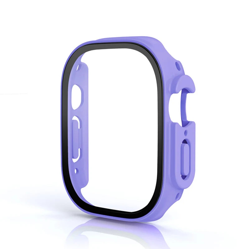 Glass+case For Apple Watch Ultra 49mm PC Bumper+Screen Protector Tempered luxury box Cover for apple watch ultra 2 Accessories by All Mart Bristol Ltd