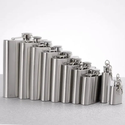 New 10-1oz Stainless Steel Hip Flask Wine Whisky Pot Bottle For Men Portable Drinker Alcohol Container Pocket Wine Bottle Gifts by All Mart Bristol Ltd