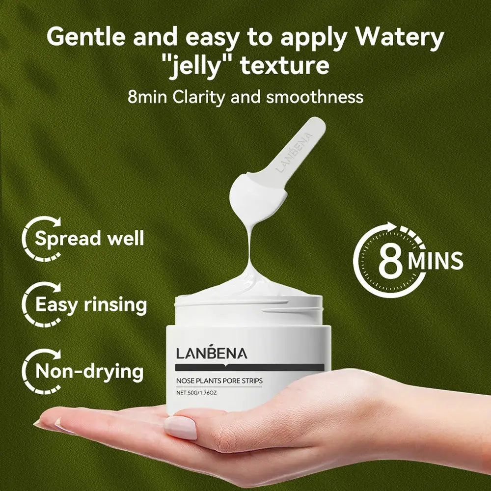 LANBENA New Style Blackhead Remover Nose Mask Pore Strip Black Mask Peeling Black Deep Cleansing Skin Care Beauty Health by All Mart Bristol Ltd