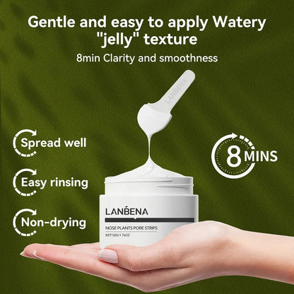 LANBENA New Style Blackhead Remover Nose Mask Pore Strip Black Mask Peeling Black Deep Cleansing Skin Care Beauty Health by All Mart Bristol Ltd