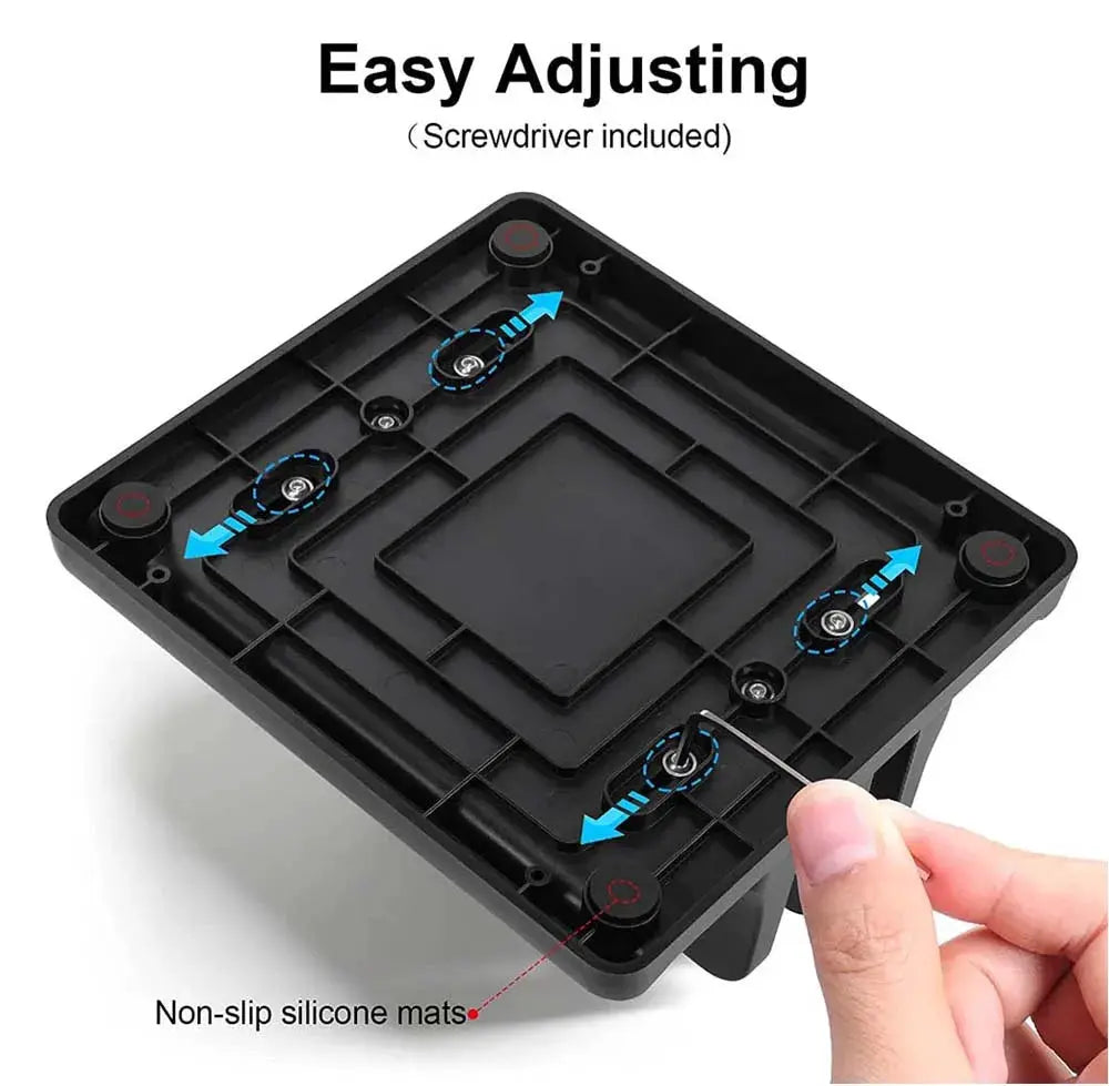 Dual-Slot Vertical Laptop Stand Holder Adjustable Double Desktop Notebook Dock Space-Saving for MacBook HP Dell Chrome Book iPad by All Mart Bristol Ltd