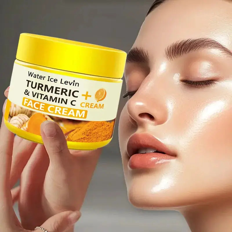 Turmeric Vitamin C Anti-Aging Cream Moisturizing Anti-Wrinkle Collagen Hyaluronic Acid Cream Skin Care Cosmetics 50g by All Mart Bristol Ltd