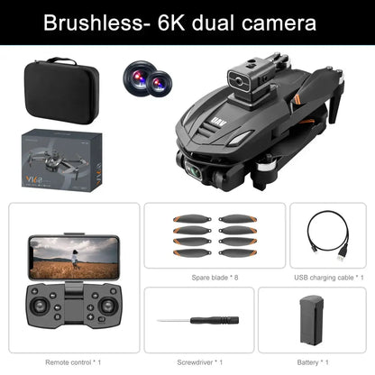 V168 Pro Max Drone GPS Profesional with 8K HD Camera FPV 5G Wifi Brushless Motor Foldable RC Quadcopter Obstacle Avoidance Dron by All Mart Bristol Ltd