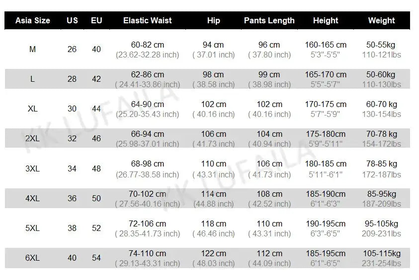 Men's Sportswear Joggers Quick Dry Breathable 6XL