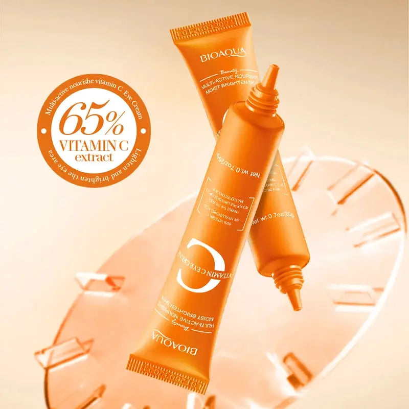 BIOAQUA Vitamin C Skin Care Kit Moisturizing Face Serum Anti-Aging Anti Dark Circles Eye Cream Facial Eyes Travel Size Skin Care by All Mart Bristol Ltd