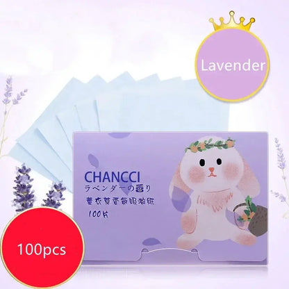 100Pcs/box Face Oil Blotting Paper Protable Matting Face Wipes Facial Cleanser Oil Control Oil-absorbing Face Cleaning Tools New by All Mart Bristol Ltd