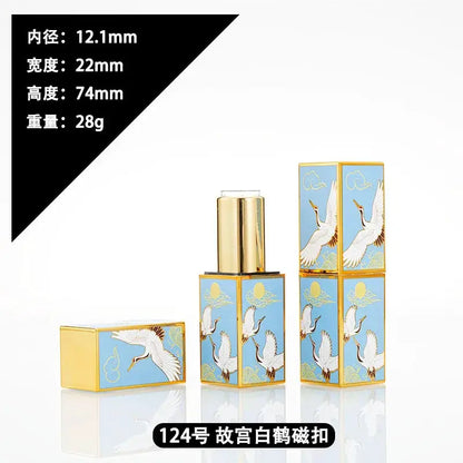 4g Lipstick Tube Cosmetic Jar Multi-patterned Square Shape Empty DIY Lip Balm Lipstick Tube Sinicism Makeup Container Portable by All Mart Bristol Ltd