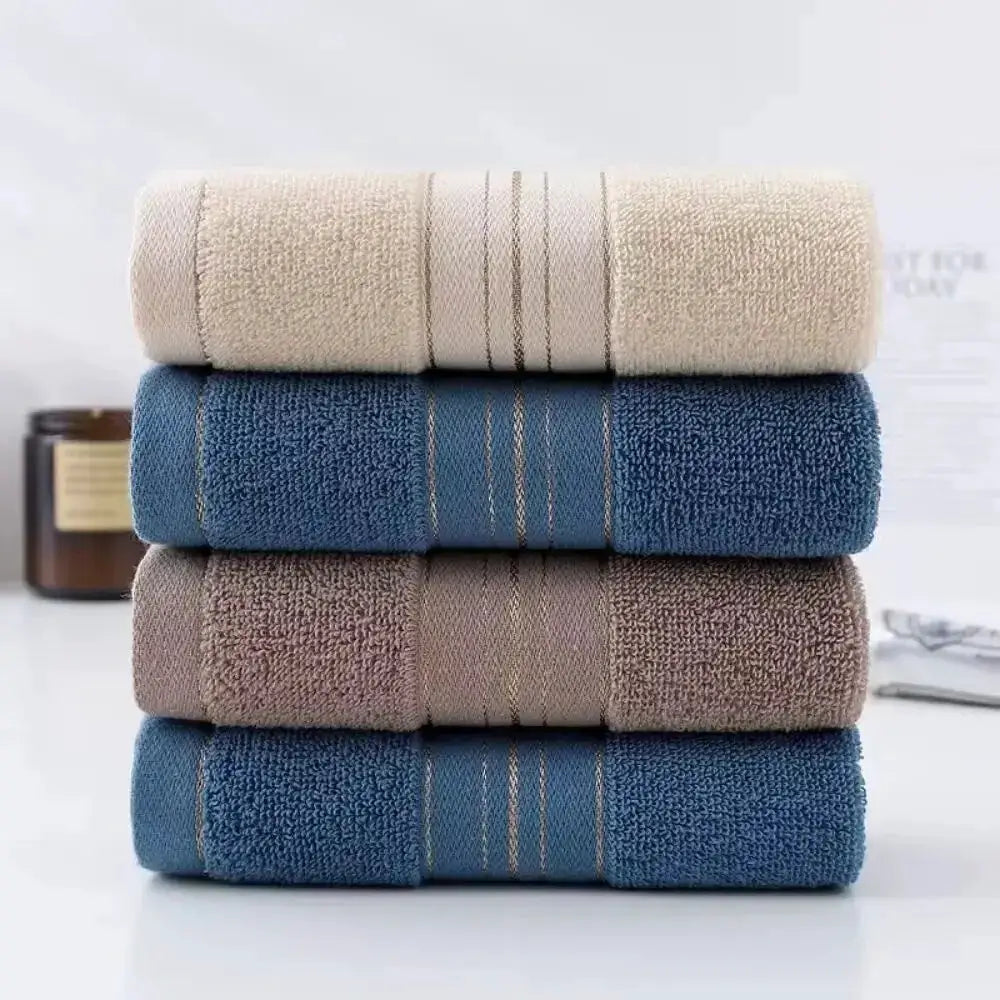 1 Thick Cotton Bathroom Face Towel for Household Couples 75x35cm by All Mart Bristol Ltd
