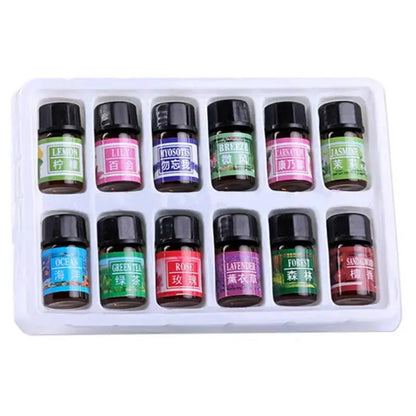 Essential Oil Set 12-bottle 3ML/0.13oz Defuse Essential Oils Water-soluble Natural Essential Oils For Diffuser Humidifier by All Mart Bristol Ltd