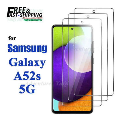 Screen Protector For Galaxy A52s 5G Samsung Tempered Glass High Aluminum 9H HD Clear Transparent Case Friendly by All Mart Bristol Ltd