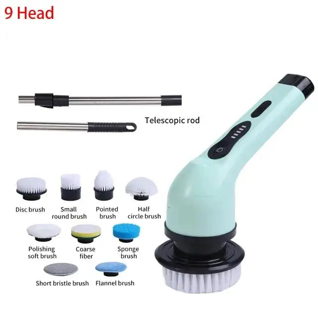 Wireless Electric Cleaning Brush Bathroom Window Kitchen Automotive Multifunctional Household Rotating Cleaning Machine by All Mart Bristol Ltd
