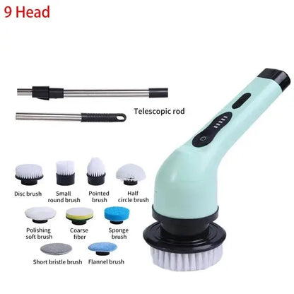 Wireless Electric Cleaning Brush Bathroom Window Kitchen Automotive Multifunctional Household Rotating Cleaning Machine by All Mart Bristol Ltd