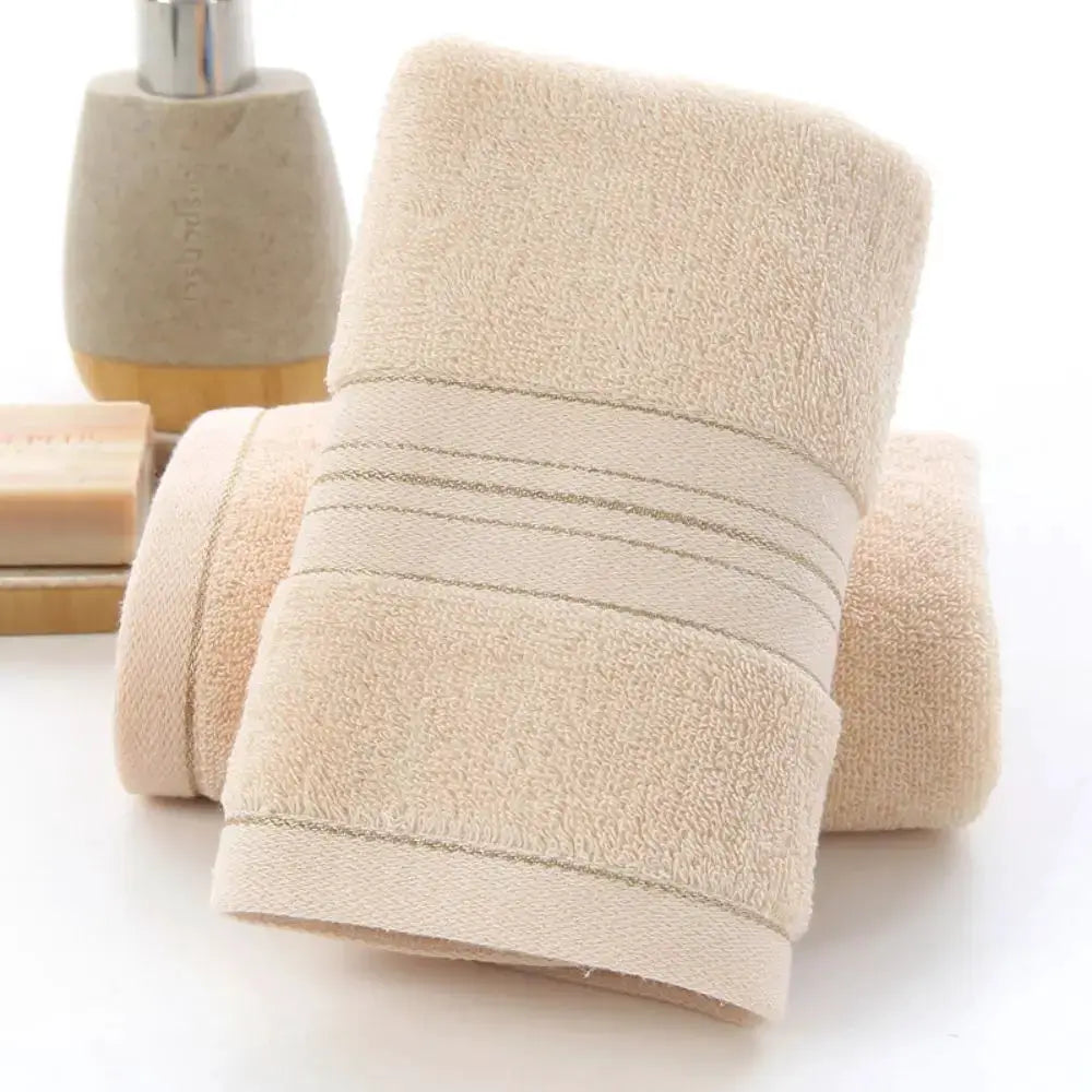 1 Thick Cotton Bathroom Face Towel for Household Couples 75x35cm by All Mart Bristol Ltd