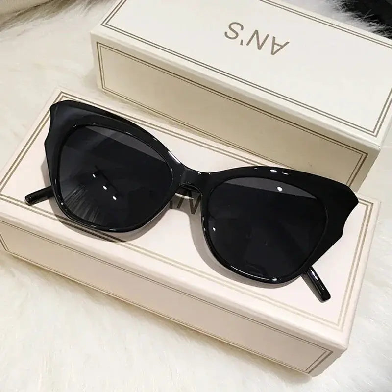 Fashion Cat Eye Sunglasses Women Vintage Sun Glasses Female Cateye Frame Mirror Retro Luxury Traveling Gradient Oculos De Sol by All Mart Bristol Ltd