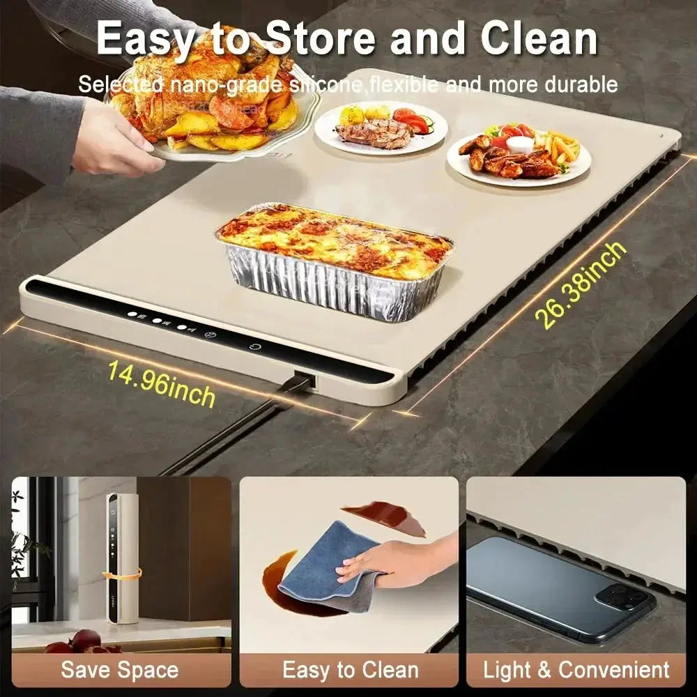 Foldable Electric Food Warming Tray for Kitchen Buffets by All Mart Bristol Ltd