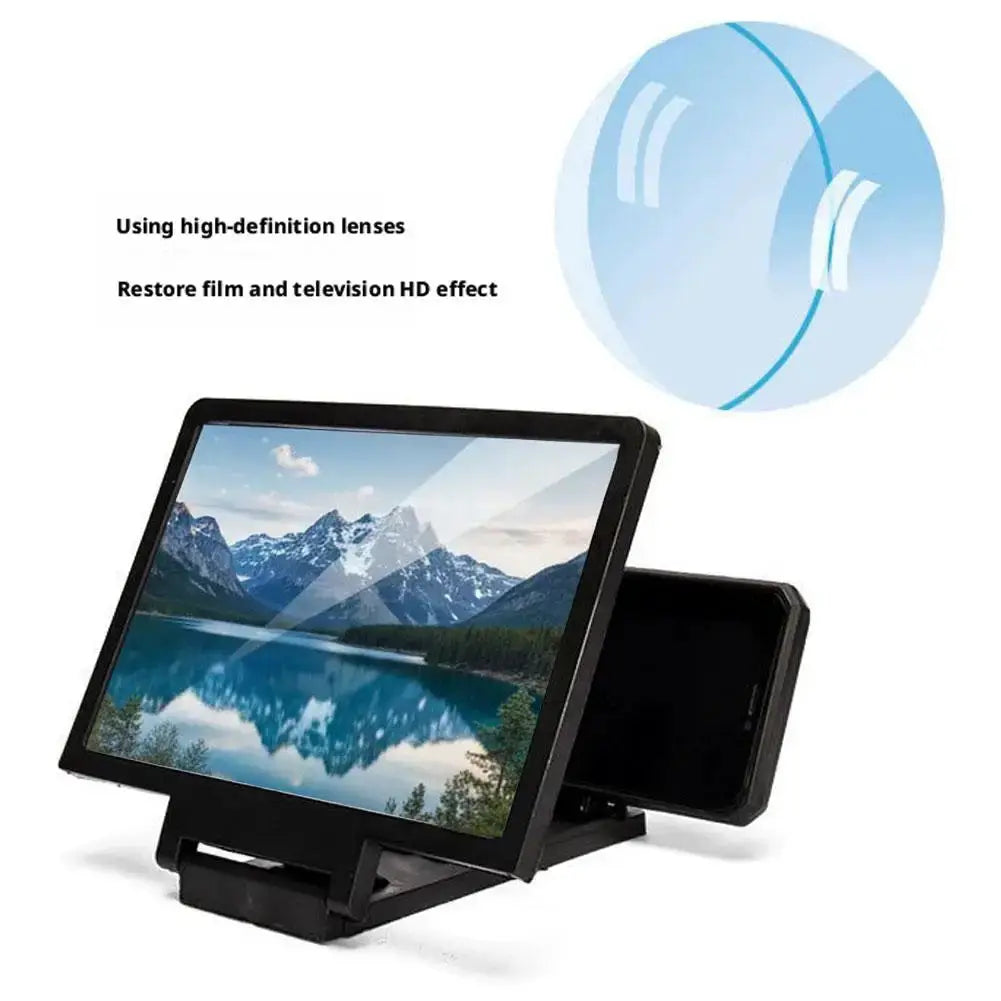 Screen Magnifier HD Screen Magnifying Glass Eye Protection Lightweight Portable Screen Enlarge Magnifier Phone Holder by All Mart Bristol Ltd