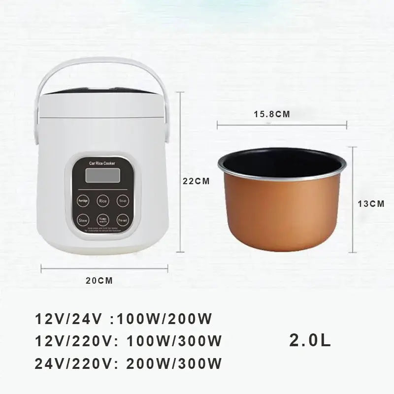 Portable Dual Use Rice Cooker for Car and Home by All Mart Bristol Ltd
